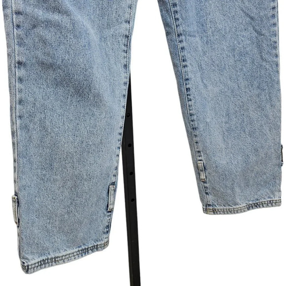 White Fox Boutique Womens  High Waist Boyfriend Jeans Size Medium Blue - Picture 4 of 7